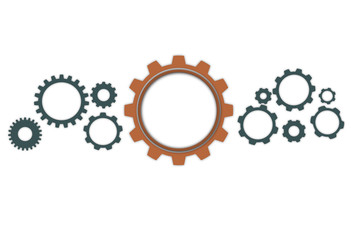 gears isolated on white background