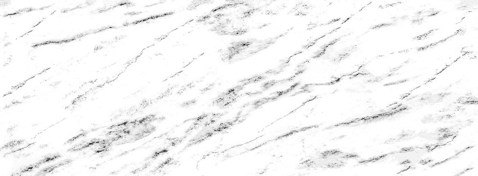 White and black marble texture background. Abstract marble texture, stone natural patterns for design art work.Long wide panoramic format.