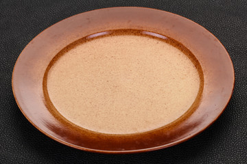 Empty ceramic plate