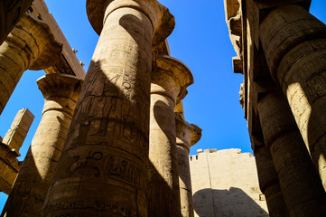 statue in karnak temple