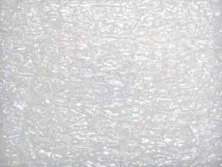 Top view of white foam board texture background.