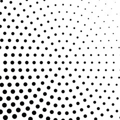 Abstract halftone dotted background. Monochrome pattern with dot and circles.  Vector modern futuristic texture for posters, sites, business cards, cover postcards, interior design, labels, stickers.