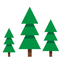 christmas tree flat icon illustration vector.