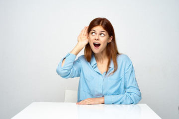 young woman in office