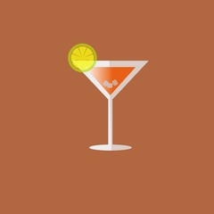 lemon tea illustration vector design icon