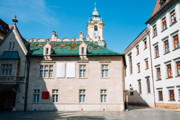 Obraz premium Primate's Square at old town in Bratislava, Slovakia