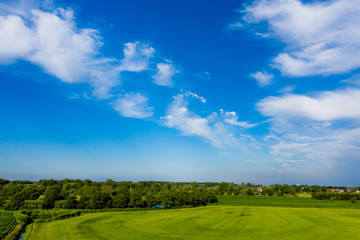 Old Durme river meanders, in Waasmunster, Belgium