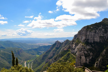 Fototapeta na wymiar The Montserrat monastery in Spaine
