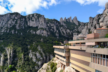 The Montserrat monastery in Spaine