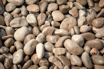 pebbles on the beach in the Montenegro