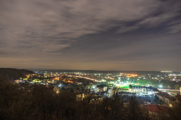 Fototapeta premium Panorama of the night city