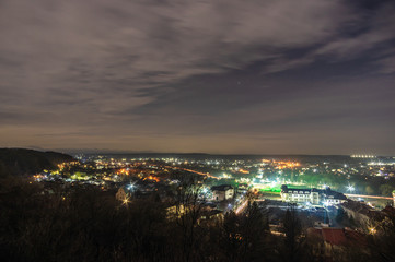 Panorama of the night city