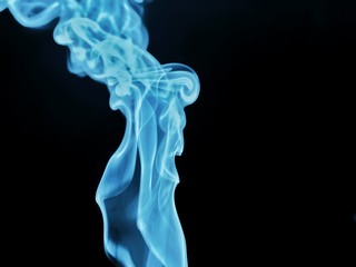 smoke on black background
