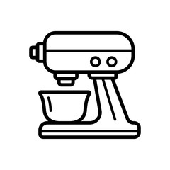 hand mixer - kitchen utensils icon vector design template