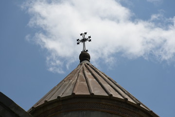 cross on a medieval Armenian church