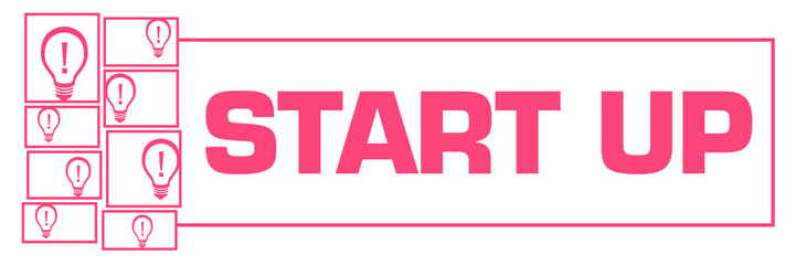 Start Up Pink White Bulbs Grid Left Box Horizontal 