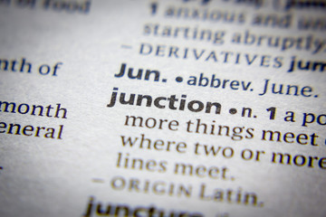 Word or phrase Junction in a dictionary.