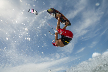 Santa Claus - Kiteboarding Rider