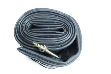 tube for bicycle isolated on white