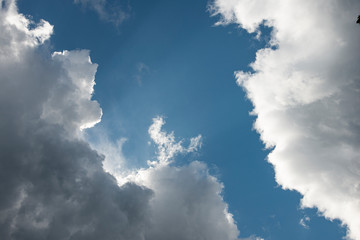 blue sky with clouds