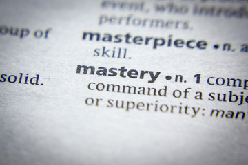 Word or phrase Mastery in a dictionary.