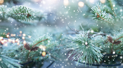 Natural winter scenery