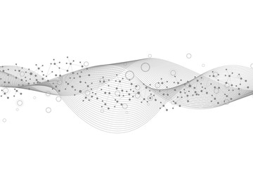 Hexagonal abstract background. Big Data Visualization. Global network connection. Medical, technology, science background. Vector illustration.