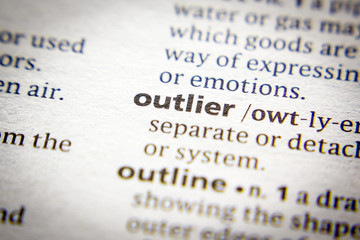 Word or phrase Outlier in a dictionary.