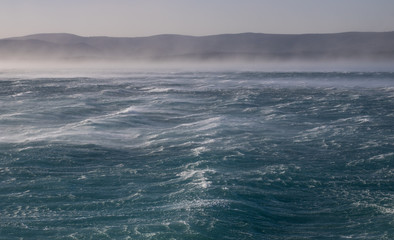 Naklejka premium Strong bura wind, Dalmatia, Croatia