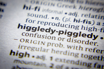 Word or phrase Higgledy-piggledy in a dictionary.