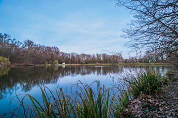 Relaxing by the lake