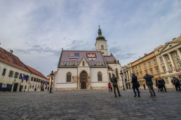 Obraz premium St. Mark's Square, Zagreb