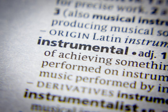 Word or phrase Instrumental in a dictionary.