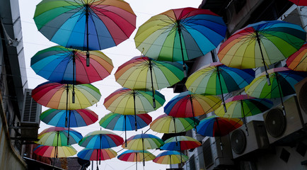Umbrella Art Instillation in Penang, Malaysia.