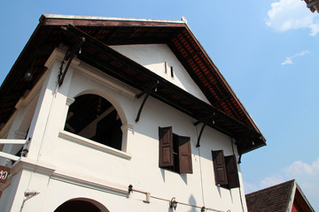 colonial building in luang prabang (laos)