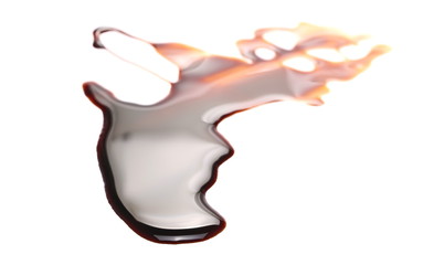 Soy sauce isolated on white background