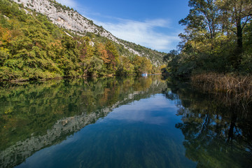 Fototapeta na wymiar Cetina river, Dalmatia, Croatia