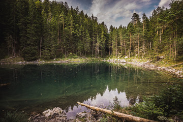 Lake with trees around in Germany