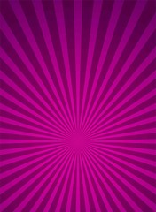 Sunlight retro bright background. Purple and violet color burst background.