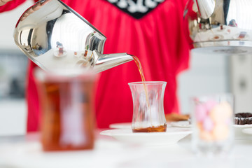 Enjoying in tea time at home