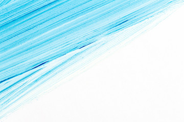 Fototapeta premium Abstract brushed blue acrylic arts background