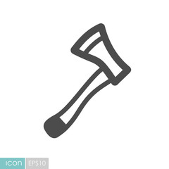 Axe, ax, hatchet flat vector icon