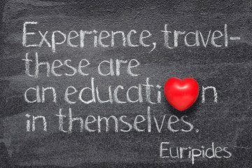 Experience, travel, Euripides