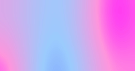 Color gradient background with chromatic abstract iridescent liquid effect. Modern trend pink and blue fluid color flow gradient pattern background