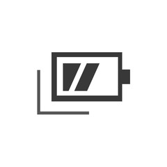 battery vector icon. Stock vector illustration isolated on white background.