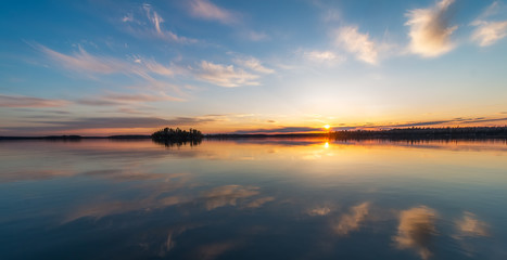 A beautiful calm evening out on Eagle Lake, Northwest Ontario.