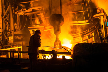 worker work hard on a factory