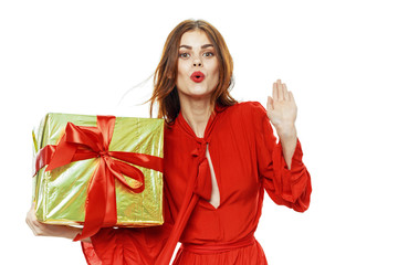 Fototapeta premium woman with shopping bags and credit card