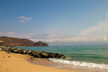 coast of indian ocean in fujairah