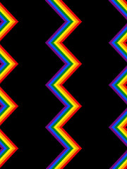 Pixel wave rainbow, background. Seamless pattern texture. Vector illustration for website, card, poster. Pixel art 8 bit
